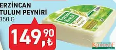 TARIM KREDİ ERZİNCAN TULUM PEYNİRİ 350 G fiyat ve kampanya bilgisi
